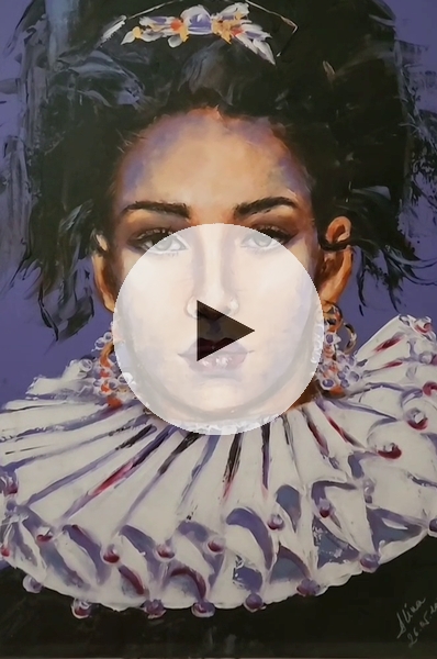 ArteDiAlina.com painting: Ask me if I'm happy